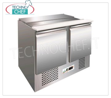 Saladette Réfrigérée 2 Portes conçue pour 3 baccinelles GN 1/1, mod. G-S902
