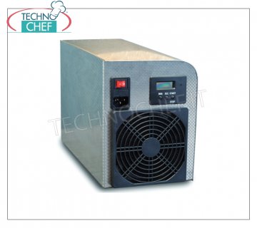Générateur d'ozone professionnel 2 g / h, portable pour les pièces jusqu'à 120 m / cube Générateur d'ozone portable à partir de 2 gr / h pour les pièces jusqu'à 120 m / cube, en acier inoxydable, V. 230/1, 0,25 kW dimensions 310x150x200h mm