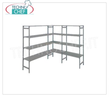 Rayonnages en aluminium et polyéthylène pour chambres frigorifiques 
