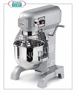 Batteur mélangeur planétaire avec cuve en acier inoxydable de 10 litres, dim.mm 400x500x630h
