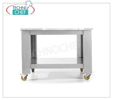 Support de base en acier pour 1 caméra Piédestal pour four Cuppone Michelangelo, pour 1 chambre, structure en acier, étagère basse standard, roues en option, poids 47 kg, dim. Mm. 1180x950x1100h