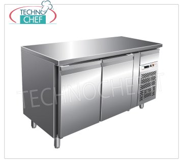 Forcar - Table Réfrigérateur 2 Portes, Temp.-2°/+8°C, 228 lt, Ventilé, Classe B, mod.G-SNACK2100TN