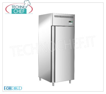 Forcold - Armoire Réfrigérée 1 Porte, 429 lt, Ventilée, Température -2°/+8°C, Classe D, mod.G-SNACK44TN-FC Armoire réfrigérée 1 porte, Professionnel, Ligne Snack, 429 lt, temp.-2°/+8°C, avec ventilateur et convoyeur d'air interne, ÉCOLOGIQUE en Classe D, Gaz R600a, V.230/1, Kw. 0,215, poids 108 kg, dim.mm.680x710x2010h