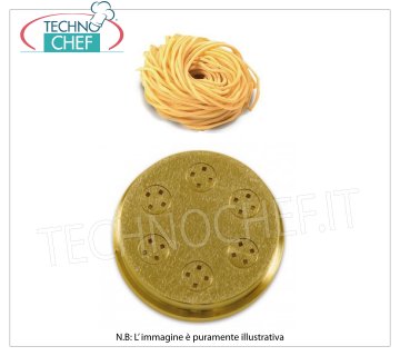 Technochef - matrices spaghetti / guitares carrées 2 mm Matrice de bronze pour guitares spaghetti carrées / 2 mm