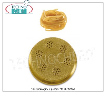 Technochef - Matrice de spaghetti 1,9 mm Matrice de bronze pour spaghetti 1,9 mm