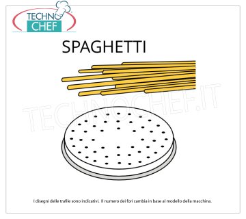 Technochef - FILIÈRE SPAGHETTI en ALLIAGE LAITON-BRONZE Filière spaghetti en alliage laiton-bronze Ø 2 mm, pour mod.MPF1.5N