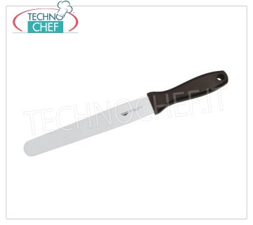 PADERNO - Couteau à pâtisserie en acier inoxydable 26 cm, Mod.23367 Spatule à pâtisserie en acier inoxydable avec manche en polypropylène, 26 cm.