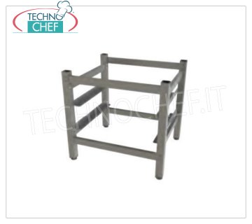 TECHNOCHEF - Support de base ouvert avec guides porte-paniers Support de base ouvert avec rails de guidage du panier pour lave-vaisselle sous plan, dim.mm.583x524x566h