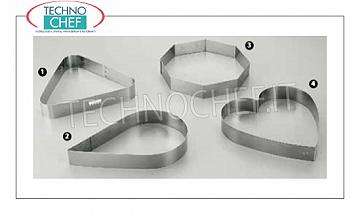 moules métalliques pour pâtisseries acier inoxydable Triangle pour mousse