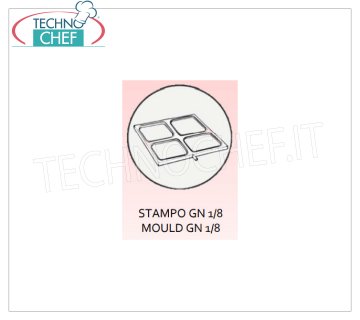 TECHNOCHEF - Moule aluminium anticoradal, Mod.GN1/8