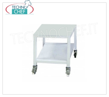 TECHNOCHEF - Table de support avec roues, Mod.TAVSU Table de support avec roues peinte en blanc, dim.mm.500x550