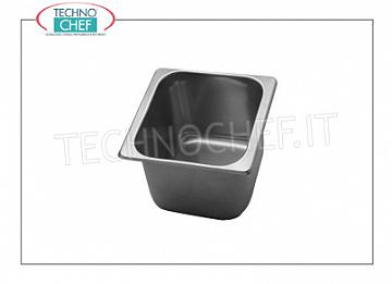 Bassin en acier inoxydable, capacité 2,5 litres