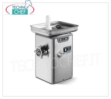 Technochef - HACHOIR À VIANDE RÉFRIGÉRÉ, avec BOUCHE 22, RENDEMENT 350 Kg / h, mod. TC22BARCELONAICE HACHOIR À VIANDE RÉFRIGÉRÉ, avec BOUCHE 22, avec SYSTÈME DE REFROIDISSEMENT THERMOÉLECTRIQUE sur le cou et la bouche, RENDEMENT 350 Kg / h, professionnel, Industriel, V.230 / 1, Kw.1,1, Poids 34 Kg, dim.mm.310x350x540h