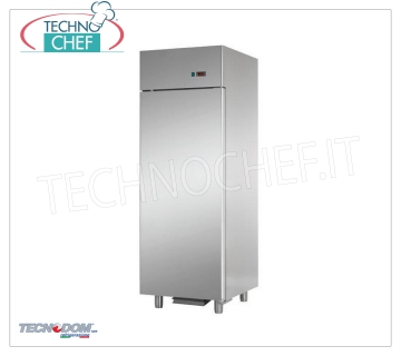 TECNODOM - Meuble Réfrigérateur Professionnel pour Poisson Frais, 1 Porte, lt.700, Mod AF07EKOMTNFH Armoire frigorifique 1 porte, marque TECNODOM, structure en acier inoxydable, capacité 700 litres, température de fonctionnement -2°/+8°C, réfrigération ventilée, comprenant 6 bacs GN1/1, V.230/1, Kw. 0,385, Poids 110 Kg , dim.mm.710x800x2030h