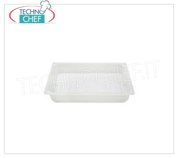 Conteneur GN 1 en polypropylène à double fond pour poisson Récipient à double fond pour poissons en polypropylène transparent GN 11/1 (mm.530x 325x150h)