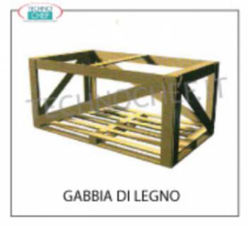 Cage en bois Cage en bois, dimensions mm 1600x1000x1100h, pour mod. SALINA 80 longueur 1520 mm, prix net plate-forme + cage périmétrique