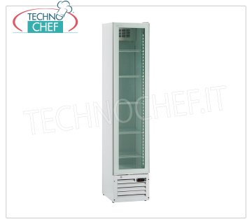 Vitrine RÉFRIGÉRATEUR pour BOISSONS, 1 porte, Temp.0°/+10°C, 160 lt, Classe D, largeur 39 cm