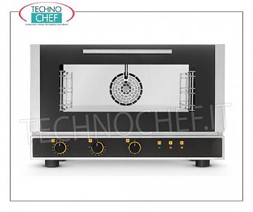 Tecnoeka - FOUR À CONVECTION À VAPEUR Électrique, 3 plaques GN 1/1 (mm 530x325), Professionnel - EKF311UD FOUR À CONVENTION ÉLECTRIQUE À VAPEUR, avec chambre de cuisson pour 3 GASTRO-NORM 1/1 (530x325 mm), COMMANDES ÉLECTROMÉCANIQUES, V.230 / 1, Kw.3,7, Poids 45 kg, dim.mm.790x752x504h