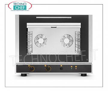 Tecnoeka - FOUR À CONVECTION Électrique, 4 Plateaux GN1 / 1, Mod. Professionnel.EKF411 FOUR ÉLECTRIQUE À CONVENTION Ventilé avec HUMIDIFIER, chambre de cuisson pour 4 GASTRO-NORM 1/1 (530x325 mm), COMMANDES ÉLECTROMÉCANIQUES, V.230 / 1, Kw.3.4, Poids 50.4 Kg, dim.mm.784x752x634h