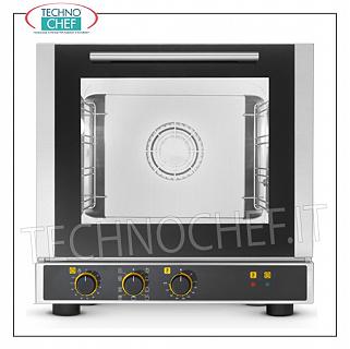 Tecnoeka - FOUR À CONVECTION Électrique avec GRIL, 4 Plateaux 429x345 mm, Mod. Professionnel.EKF423M FOUR ÉLECTRIQUE À CONVENTION Ventilé polyvalent avec GRIL, chambre de cuisson pour 4 PLATEAUX de 429x345 mm, COMMANDES ÉLECTROMÉCANIQUES, V.230 / 1, Kw.2,6, Poids Kg.36,4, dim. Externe.mm.590x695x590h
