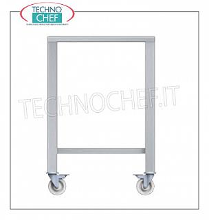 Support de base pour les fours en acier inoxydable sur les pieds et les roulettes Support de base pour 430 fours en acier inoxydable sur les pieds et les roulettes des tablettes inférieures pour Mod: TK-EKF311; TK-EKF364; TK-EKF411 et TK-EKF464, poids Kg.30,6, dim.mm.801x686x833h