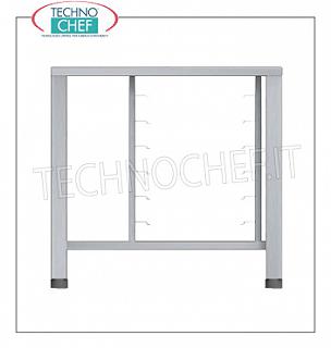 Support de base pour fours en acier inoxydable avec tablette inférieure et paire de guides