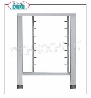 Support de base pour les fours en acier inoxydable Support de base de la tablette inférieure 430 avec des fours en acier inoxydable et les couples guide pour l'insertion de 6 plateaux ou grilles 6 Gastro-Norm 2/3 (mm.425x340), pour Mod: TK-EKF423; TK-EKF443; TK-EKF523, Kg.28,6 Poids, dim.mm.610x630x791h