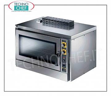 boulangerie et pâtisserie Fours CONVECTION HUMIDIFIER de gaz avec pour boulangerie et de pâtisserie, le four pendant 4 bacs 600x400 mm, ELECTRO CONTROLS, V.230 / 1, l'énergie thermique Kw 8,00, poids 92 kg, dim.mm.960x760x740h