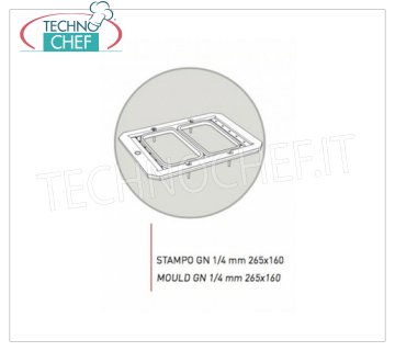 TECHNOCHEF - Moule en aluminium anticoradal, Mod.GN1 / 4