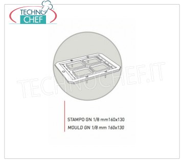 TECHNOCHEF - Moule en aluminium anticoradal, Mod.GN1 / 8