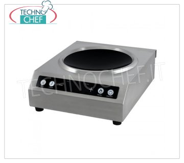 TECHNOCHEF - PLAQUE À INDUCTION pour WOK, Ø 260 mm, Mod.TT350TOUCHWOK