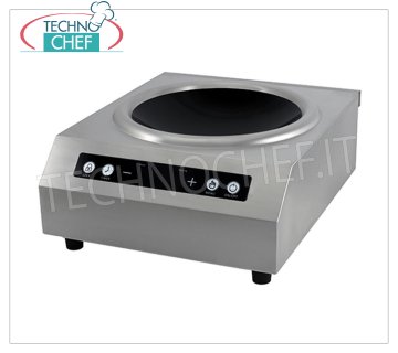 TECHNOCHEF - PLAQUE À INDUCTION pour WOK, Ø 300 mm, Mod.TT500WTOUCHWOK