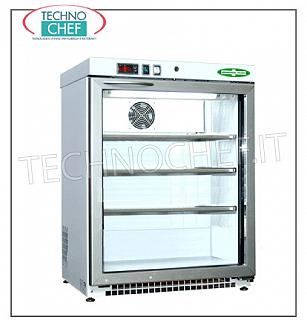 Réfrigérateur de pharmacie, 1 porte, lt.140 Réfrigérateur pour médicaments, 1 porte, ventilé, température + 1 ° / + 15 ° C, lt. 140, structure en skinplate blanc non toxique, V.230 / 1, kw 0,208, dimensions mm 670x645x1020h