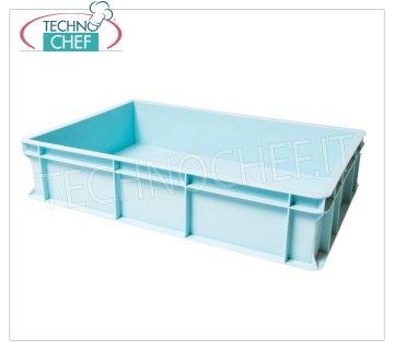 Boîte à pizza en pâte à pain 60x40x13h cm, couleur bleu clair Boîte à pain-pâte à pizza, empilable en polyéthylène alimentaire, couleur bleu clair, dim. Mm 600x400x130h