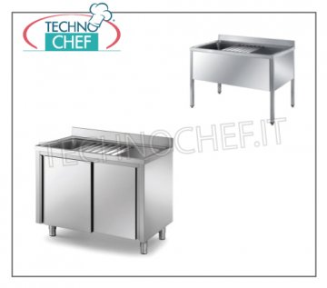 Cuve pour le lavage de marmites de grande taille  