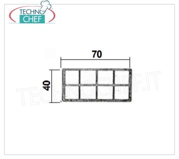 Vespaio plastique aérée profilée, section 70x40 mm (13 mt) 