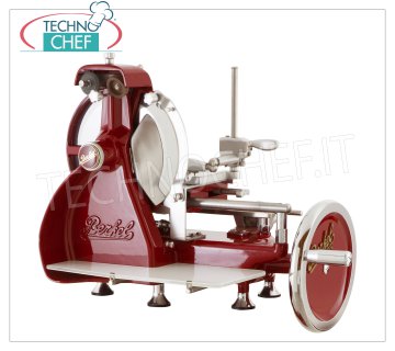 Berkel - FLYWHEEL SLICER Mod.B2, lame Ø 265 mm, Trancheuse manuelle à volant, marque BERKEL, couleur rouge, avec diamètre de lame mm 265, poids 33, dim. Mm 680x530x540h