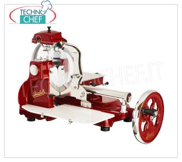 Berkel - FLYWHEEL SLICER B3, lame Ø 300 mm, Trancheuse manuelle à volant, marque BERKEL, couleur rouge, avec diamètre de lame mm 300, poids 46 Kg, dim.mm.805x670x700h