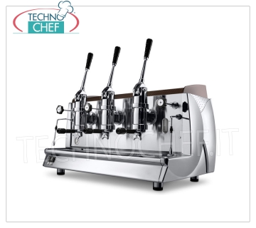 WEGA - Machines à café expresso 3 groupes avec LEVIER, professionnelles pour bars, modèle ALE3VLV