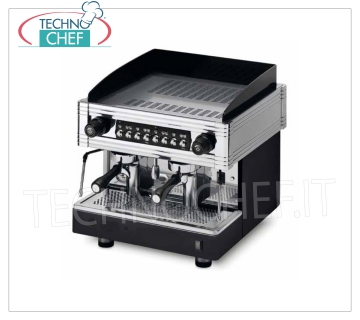 WEGA - 2 GROUPE Machines à Café Espresso, Professionnelles pour Bars, Ligne ORION GOLD, Modèle EVD2COG Machine à café expresso professionnelle pour bars, automatique, compacte, 2 groupes, Orion Gold Line, marque WEGA, version compacte, chaudière 7 litres, 2 lances vapeur, 1 tirage eau chaude, V.230/3-400/3+N , Kw.2,9/3,1, Poids 80 Kg, dim.mm.510x545x515h