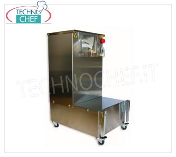 Bouleuses à pâte : Pizza, Piadina, Pain, Formats de 30 à 90 gr, Automatiques, avec surface d'appui pour récipients Balls BOULEUSE DE PÂTE: pizza, piadina, pain, TAILLES de 30 à 300 grammes, avec vis en aluminium TÉFLONÉE, surface d'appui pour récipients à pain, V.380/3, Kw 0,37, Poids 47 Kg, dimensions mm 390x580x850h